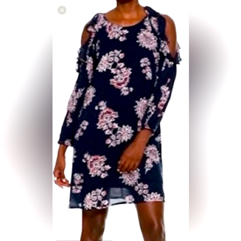 Floral cold shoulder dress- old navy